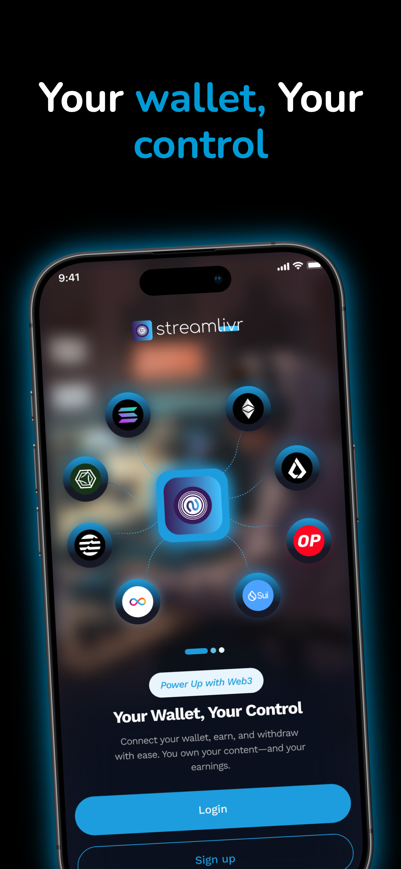 Streamlivr App Screen Back